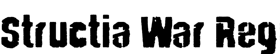 Structia War Regular Font Download Free